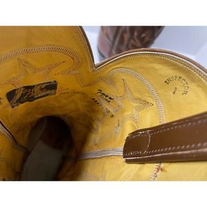 Tony Lama 8567 Authentic Lizard Skin Boots Men's 10B/7 Pre-owned